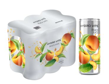 Hydrovits Peach Juice 6 X 320Ml Case